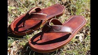 How I make a pair of leather flip flops