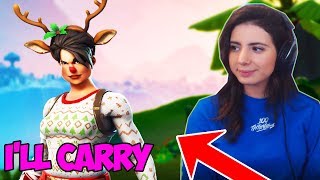 I met a RED NOSED RAIDER skin in FORTNITE RANDOM DUOS and this happened...