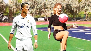 Sogar RONALDO sagt SIE ist besser als ER! - Fussball Challenges ⚽️
