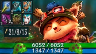 GRASP OF THE UNDYING TANK TEEMO | OVER 6,000 HP - LEAGUE OF LEGENDS 7.24