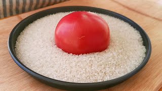【小穎美食】大米加西紅柿這樣做太香了，不用煮不用蒸，出鍋比吃肉還過癮！