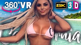 BIKINI GIRL IN 360 VR 3D 8K - CANNAFORNIA - SWIMWEAR HAUL VIRTUAL REALITY VIDEO