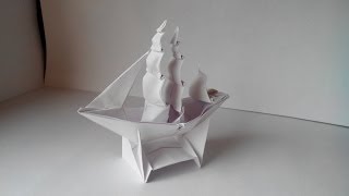 Как сделать кораблик из бумаги (Origami Ship)