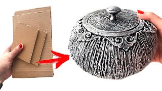 DIY Beautiful cardboard / Papier-mache box