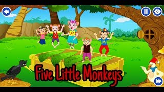 Five little monkeys with lyrics| Nursery Rhymes | Kids Songs | Tv Anak