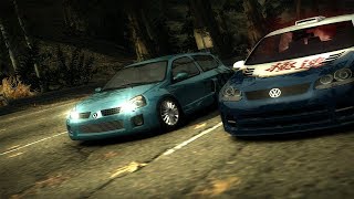 Need for Speed: Most Wanted - Renault Clio V6 Run [ ISuckAtDriving / Farid ]