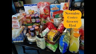 November Costco Grocery Haul & Meal Plan
