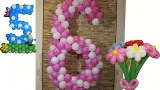 Цыфра 6 (шестёрка) или цыфра 9 (девятка) из воздушных шаров Balloon Numbers