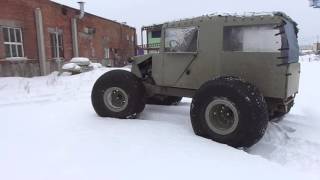 Вездеход Соломономобиль 7 по снегу