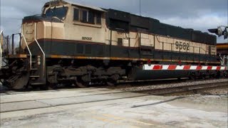 BNSF MAC with Different Sounding Horn Leads Coal Train