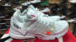 EARLY FIRST LOOK NIKE X OFF WHITE PRESTO WHITE 2018 IN HAND AND ON FOOT REVIEW