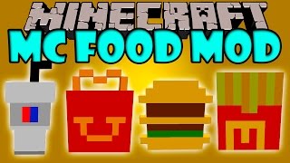 MC FOOD MOD - Comida Rapida de McDonald's - Minecraft mod 1.8 Review ESPAÑOL