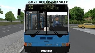 OMSI. Berlin-Spandau 1989. Маршрут 92