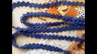 Пояс-тесьма крючком