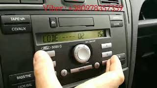 Ford radio code 5000C. Разблокировка автомагнитолы Форд. Ввод кода клиентом