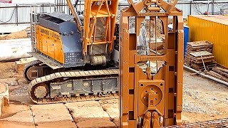Футаж Стройка. Грейфер. Грейферный Ковш. Грейфер Stein-Greifer в Работе. Строительство. Видеофутажи