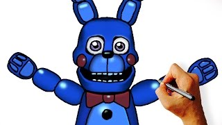 How to Draw Bonnie Hand Puppet (FNaF Sister Location)