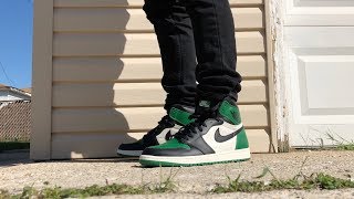 JORDAN 1 PINE GREEN PICK UP VLOG AND ON FOOT REVIEW | JORDAN 1S ARE THE BEST RETRO?