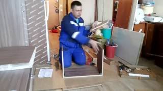 Сборка и установка кухни. Часть 1 - Сборка навесного шкафа.