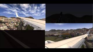 FSX-Fly Tampa Kai Tak,(VHHX) Hong Kong Intl.(Old),China, Boeing 737-800 Default All Nippon Livery