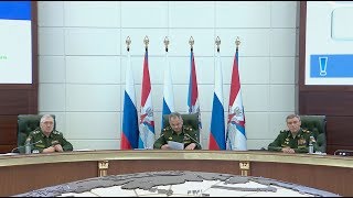 Заседание Коллегии Минобороны России под руководством Сергея Шойгу (19.06.2019)
