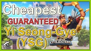 Cheapest GUARANTEED way to get Yi Seong-Gye (YSG) - Rise of Civilizations