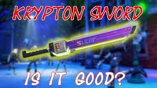 ⚡130 KRYPTON SWORD REVIEW // SOUNDS LIKE A LIGHTSABER | Fortnite Save the World