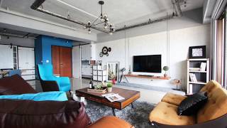 台中室內設計作品 | 國泰上品硯｜Loft工業風｜爵色