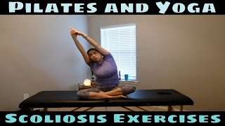 Beginner's Pilates and Yoga for Scoliosis - exercises to help spine health, physical therapist treat
