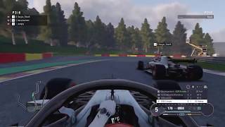 Online Comeback At Spa | F1 2018 | Logitech G29, manuel gearbox, no assits