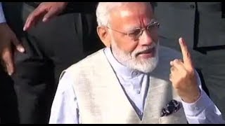 Lok Sabha Elections 2019: PM Modi casts his vote in Ahmedabad's Ranip