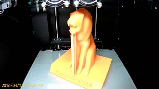 Обзор печати  3D принтера Zenit DUO (Видео Time lapse)