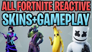 All Fortnite Reactive Skins and What They Do In-Game Gameplay (Stratus, Peely, Deadfire) Season 9-10