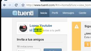 Como subir las visitas del tuenti