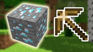 Mining Diamond With Wooden Pickaxe
