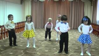 Танец "Горошинки". Средняя группа