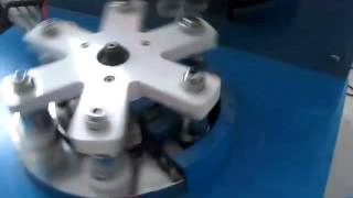 cap slitting machine with hoist feeder