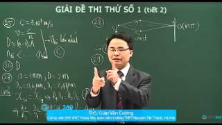 Vật Lý   Đề thi thử số 1 môn Vật Lí 2