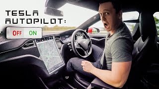 Testing Tesla's Autopilot System At 70mph