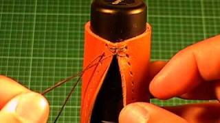 【革の縫い方っ！４】：『クロス・ステッチ-①（cross‐stitch-1）』　レザークラフト動画＜011＞