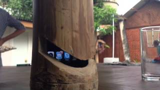 iphone用のスピーカを竹で自作したらwwwwwwwwww