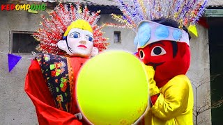 ONDEL ONDEL TIUP BALON JUMBO ISI BUSA!! - KEPOMPONG BALON - ONDEL ONDEL