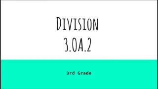 3rd Grade Division Strategies