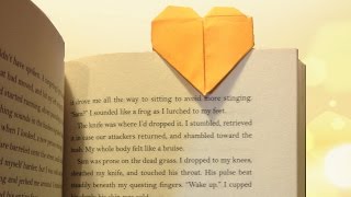 DIY: Paper Heart Bookmarks