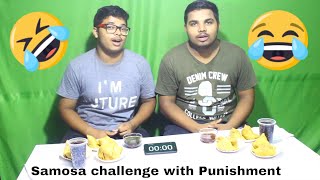 Samosa & Pepsi Drink Eating Competition | Samosa Eating Challenge |  Special Punishment