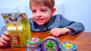 Жвачка для рук прыгающие лизуны игрушка Nauty Putty Rainbow Hand Gum toy jumping gum