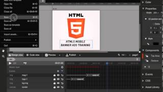 HTML5 Mobile Banner Ad Google Web Designer