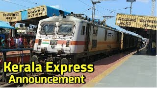 Kerala Express Announcement Arrival Departure BZA Junction Vijayawada Railway Station
