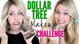 FULL FACE USING Dollar Tree Makeup CHALLENGE