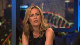 Gillian Anderson interview on The 7pm Project (Australia) 2011 - Johnny English Reborn film